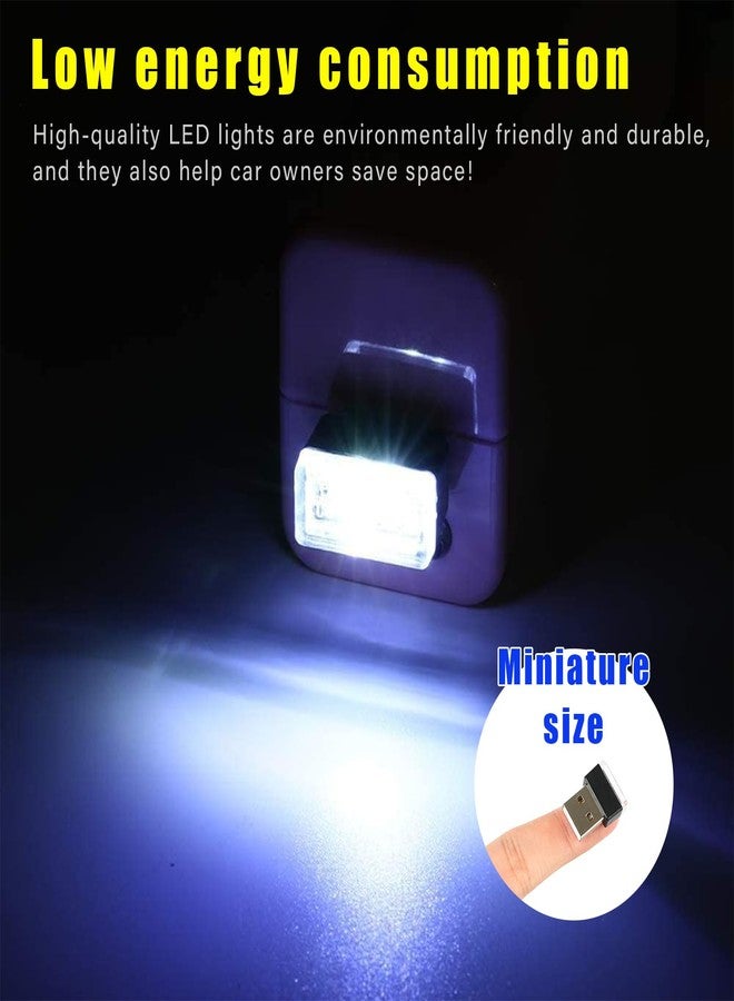 Augeny 7 PCS USB LED Car Interior Atmosphere Lamp, Plug-in USB Decor Night Light, Portable Auto Ambient Lighting Kit, Universal Vehicle Interior Accessories for Most Cars (Multi-Color) - Image 5
